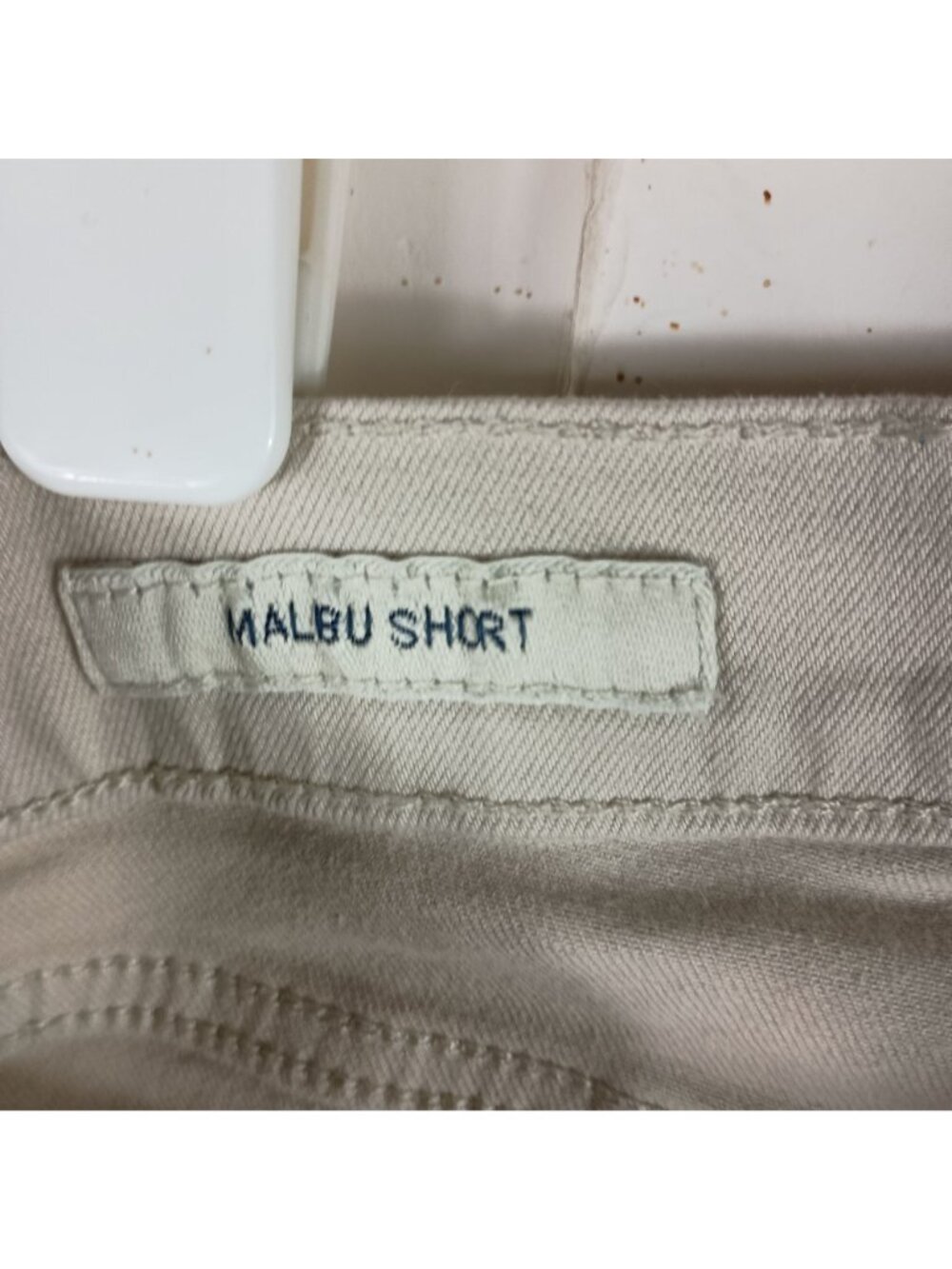 Lucky Brand Malibu Cufoff Denim Shorts Womens L 34 Waist Khaki Boho Beach Summer - Picture 6 of 9